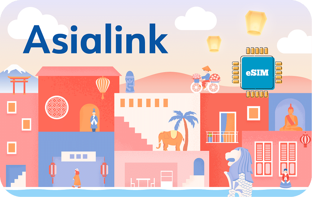 Asien eSIM - 500 MB, 3 Tage